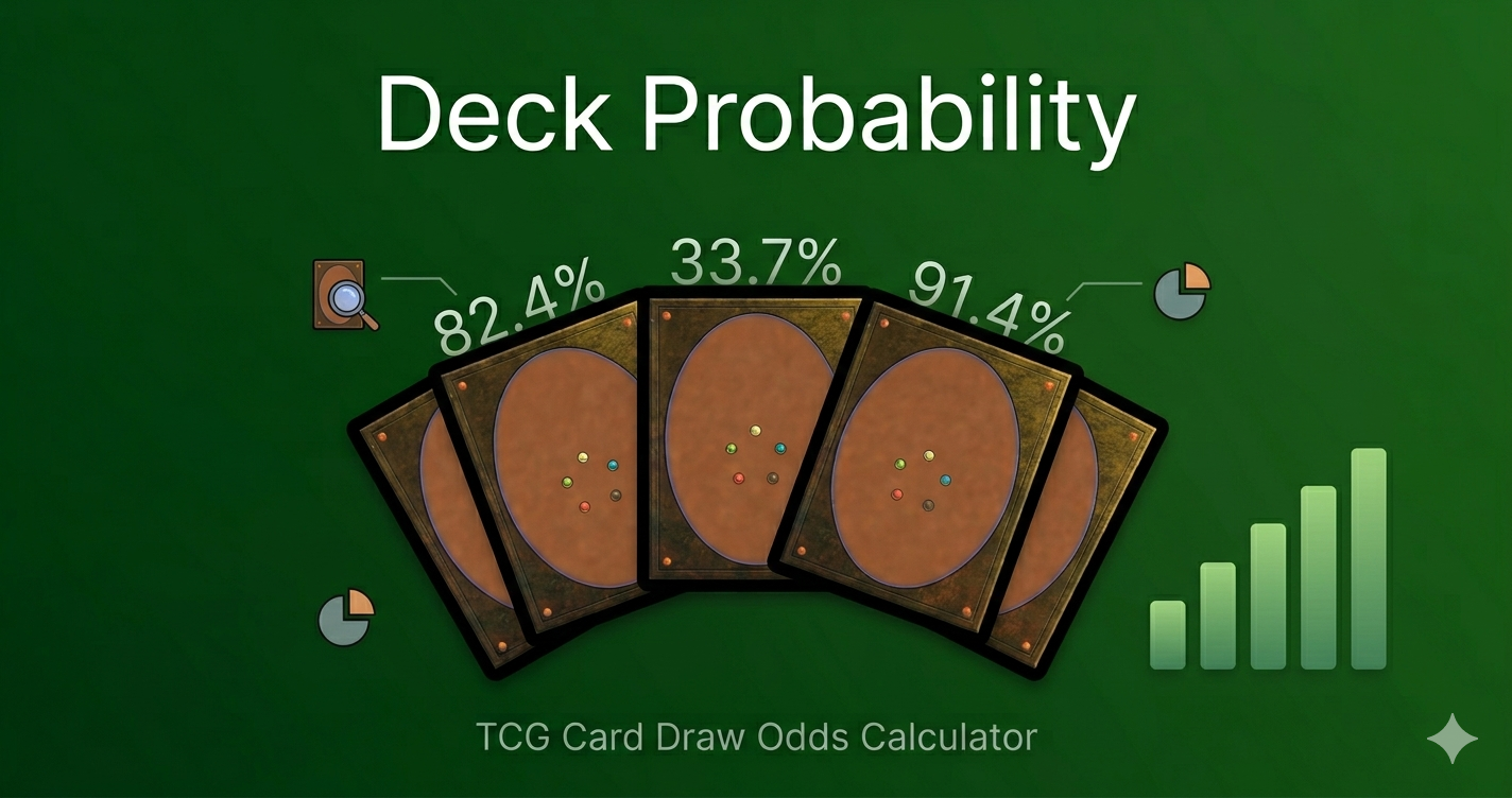 Yu-Gi-Oh deck probability calculator - trading card game hand analysis illustration